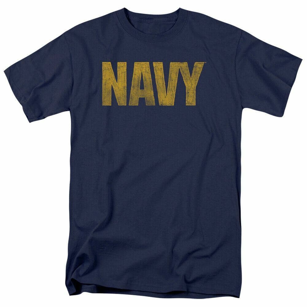 26 U.S. Navy Logo T Shirt Mens Licensed USN USA Military Tee Navy Unisex T-Shirt L