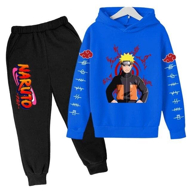 Naruto Hoodie Kids Clothes Boys Hoodies Avatar Kakashi Harajuku Loose Sweatshirts Top Autumn Spring O Neck Kids Pullover Sets 100