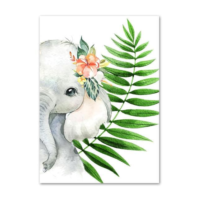5D DIY Diamond Painting Animal Little elephant Embroidery Cross Stitch 3D Home Decor 20X30CM