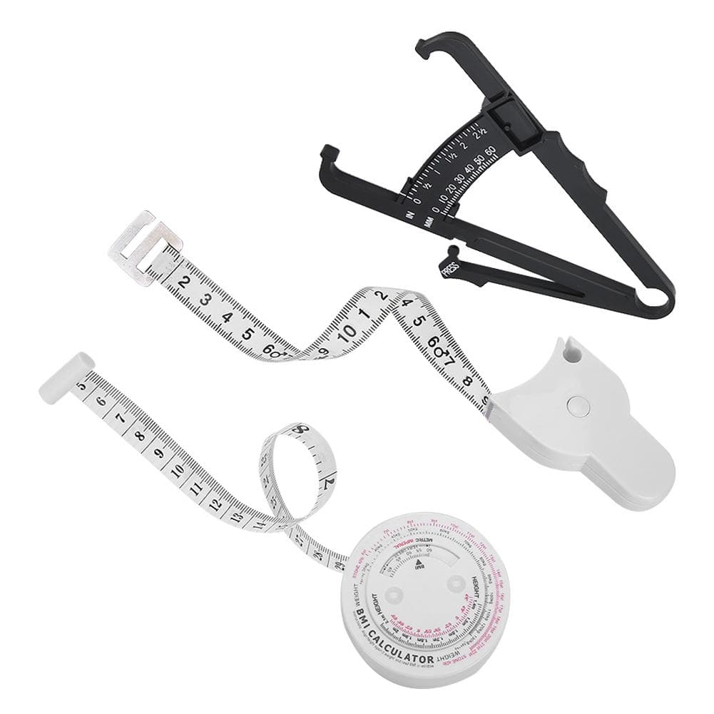 Body Fat Tester Retractable Waist Measuring Tape BMI Measuring Tool Weight Loss Caliper