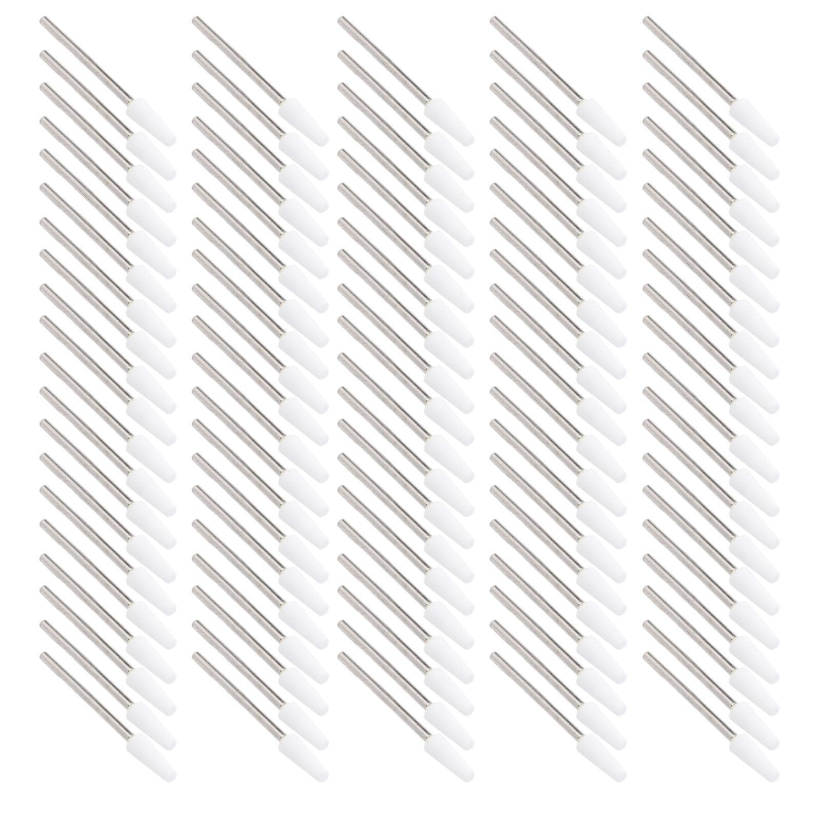 100 Pcs Tapered Barrel Nail Drill Bit Quartz Tungsten Steel Professional Cuticle Clean Drill Bit