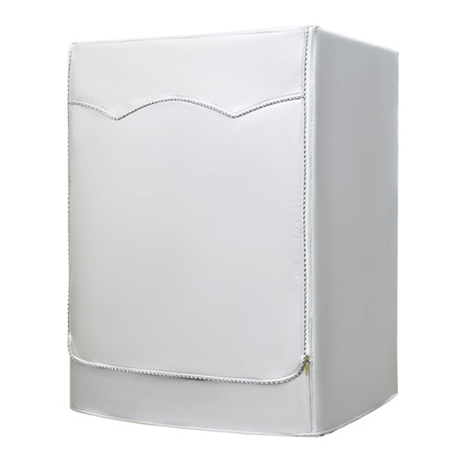 Washing Machine Cover Waterproof Dustproof Sunscreen for Fully Automatic Washer Silvering Oxford