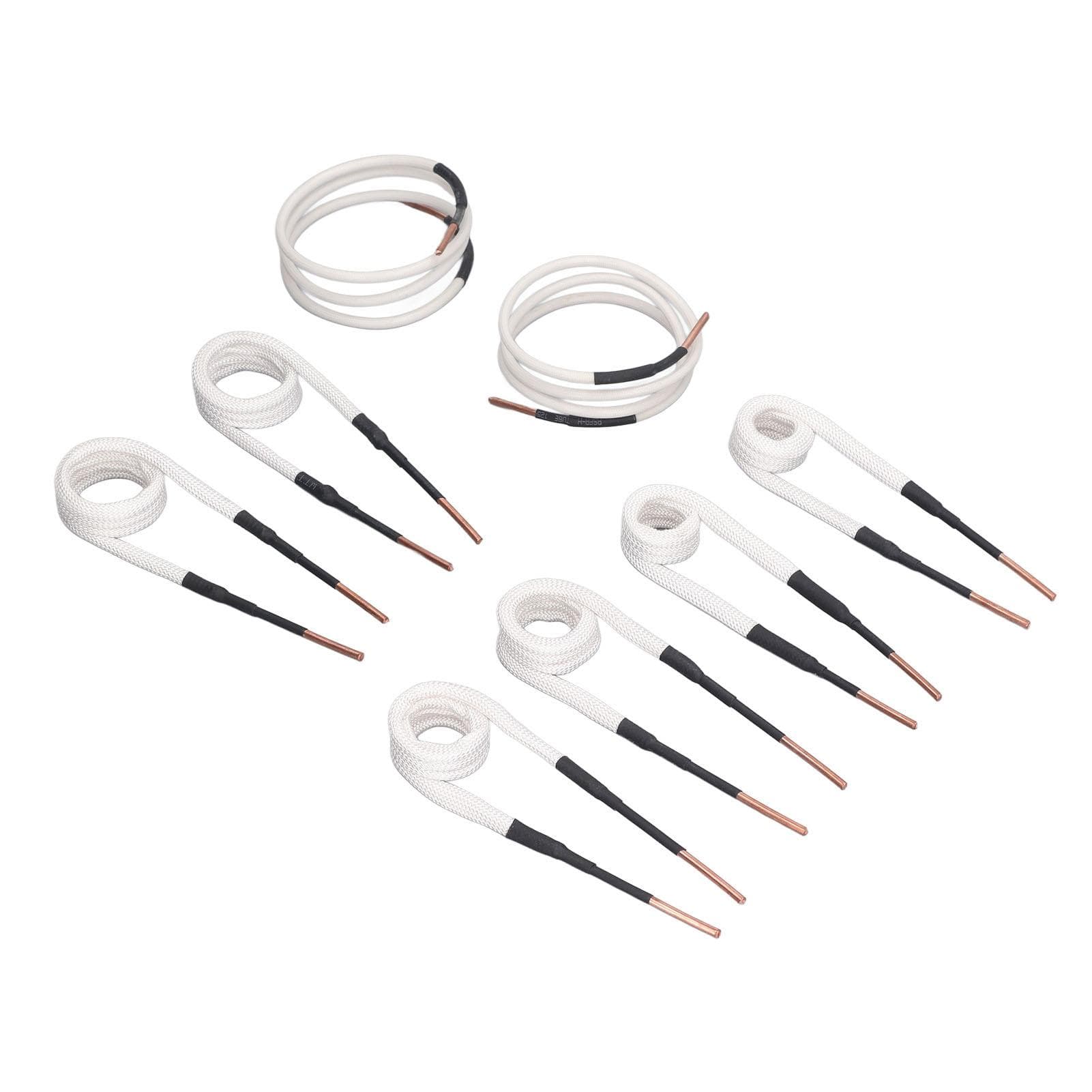 8Pcs Induction Heater Coil 3.0mm Brass Core 4 Types Set Kit for Bolts Nuts Removal