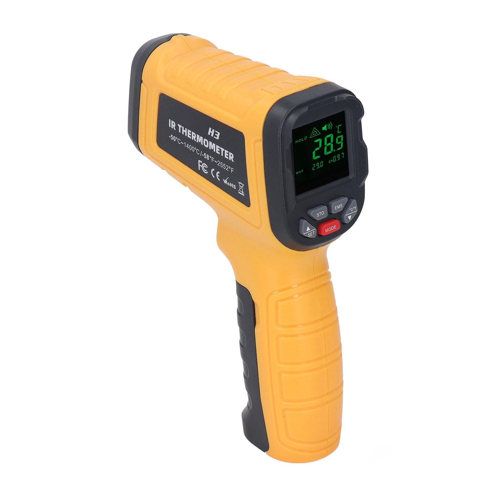 ?50 to 1400 celsius  Infrared Thermometer High Accuracy LCD Backlit Handheld Industrial Temperature Meter