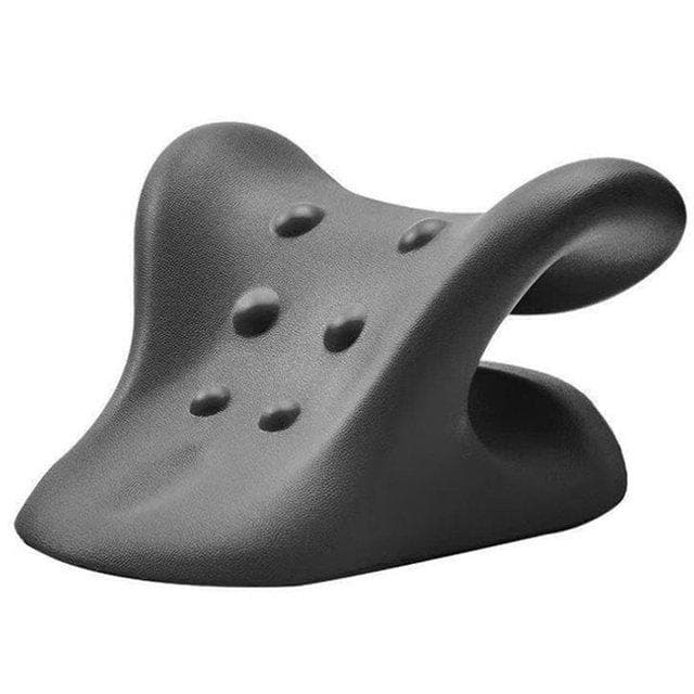 Neck Pillow Neck Shoulder Relaxer Traction Device For Temporomandibular Joint Pain Relief Cervical Alignment Chiropractic Pillow Black