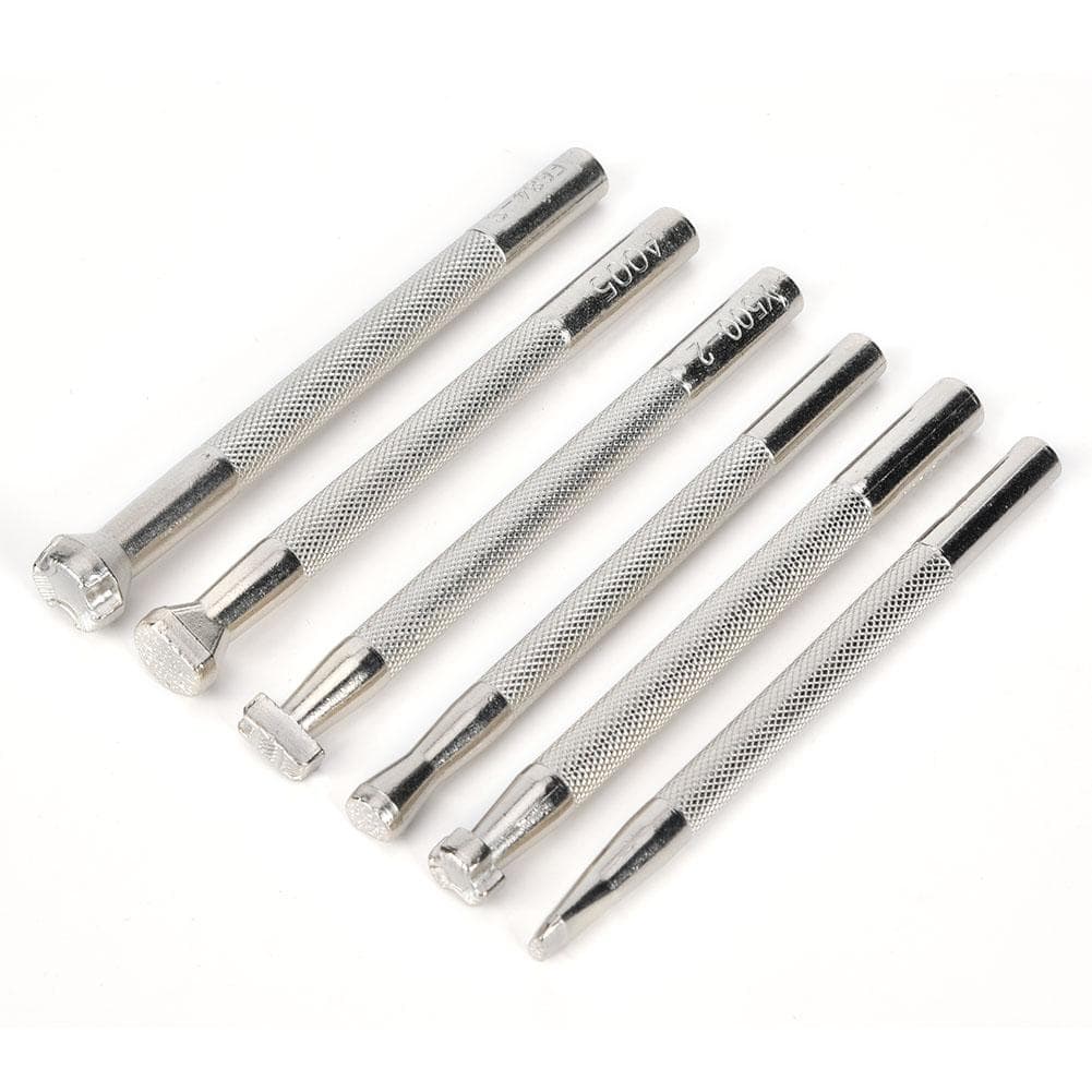 6Pcs Leather Craft Carving Tool Non-Slip Fish Printing Pattern Handle DIY Handcraft Tool(Fish Print