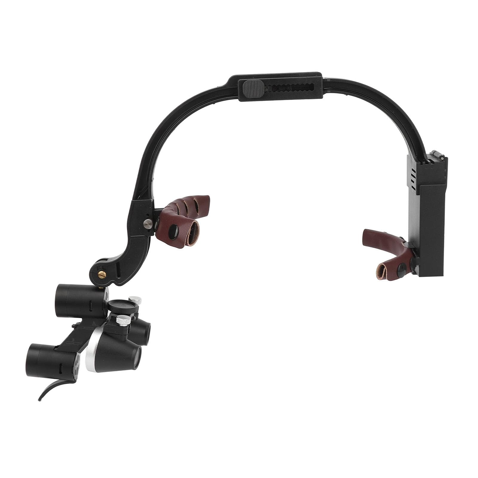 3.5X Headband Magnifier Loupe Head Mount Magnifying Glass with Light for Medical Work 100‑240V EU EU Plug