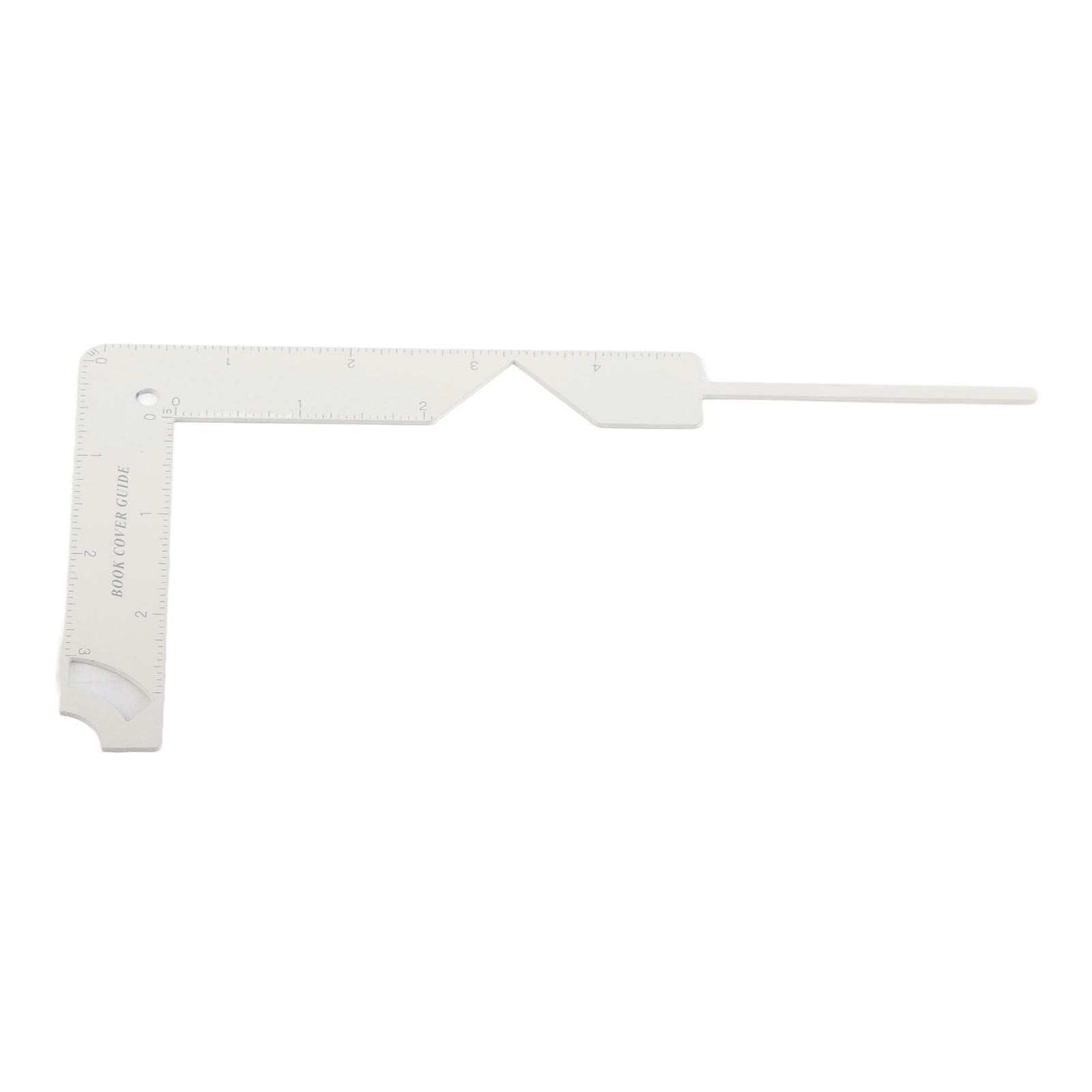 Book Cover Guide Sturdy Metal Simple High Accuracy Multi Function Bookbinding Ruler for Home School