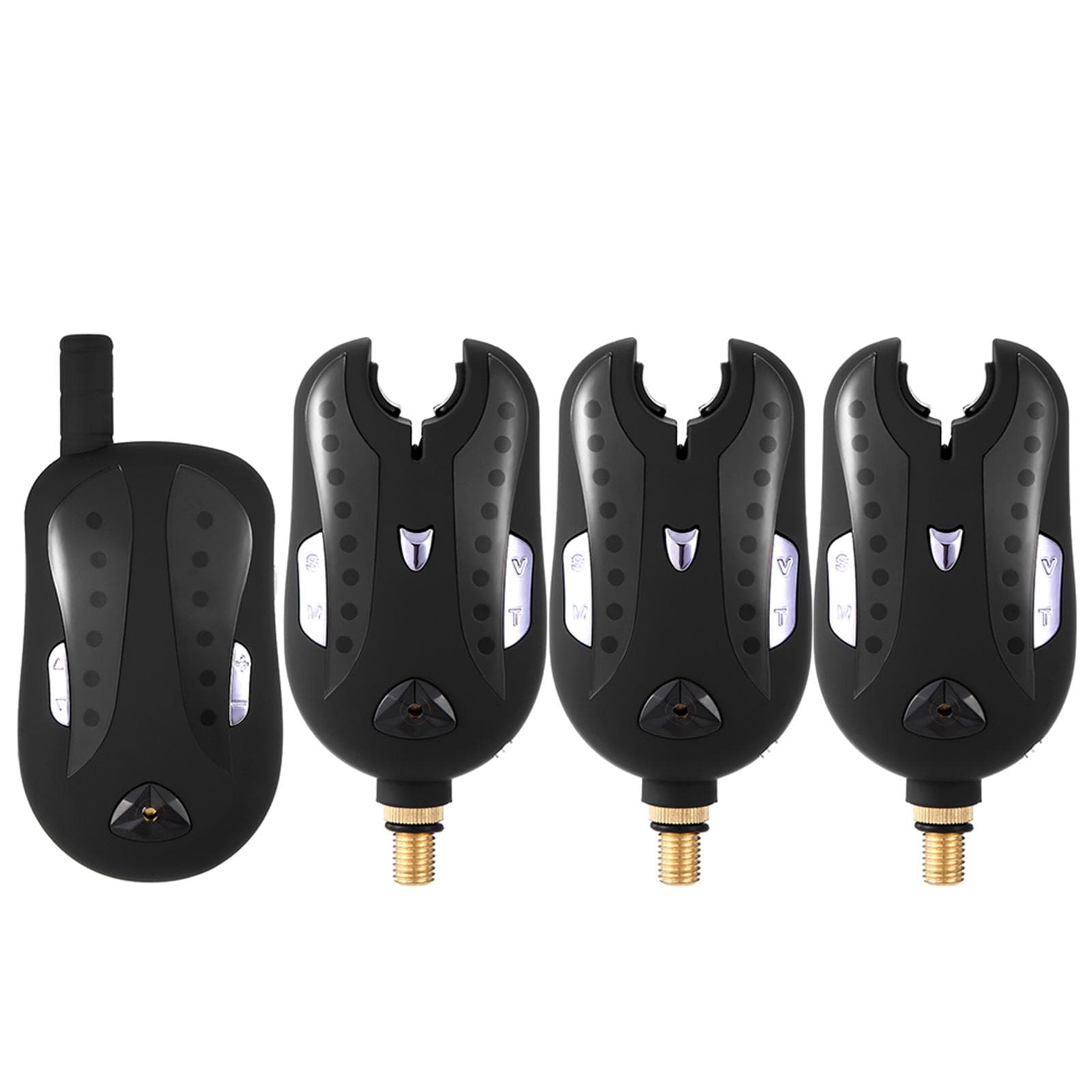 Lixada Wireless Digital Fishing Alarm Fishing Bite Alarms Set Fishing Receiver Sound Alert Kit Led JY-17-3
