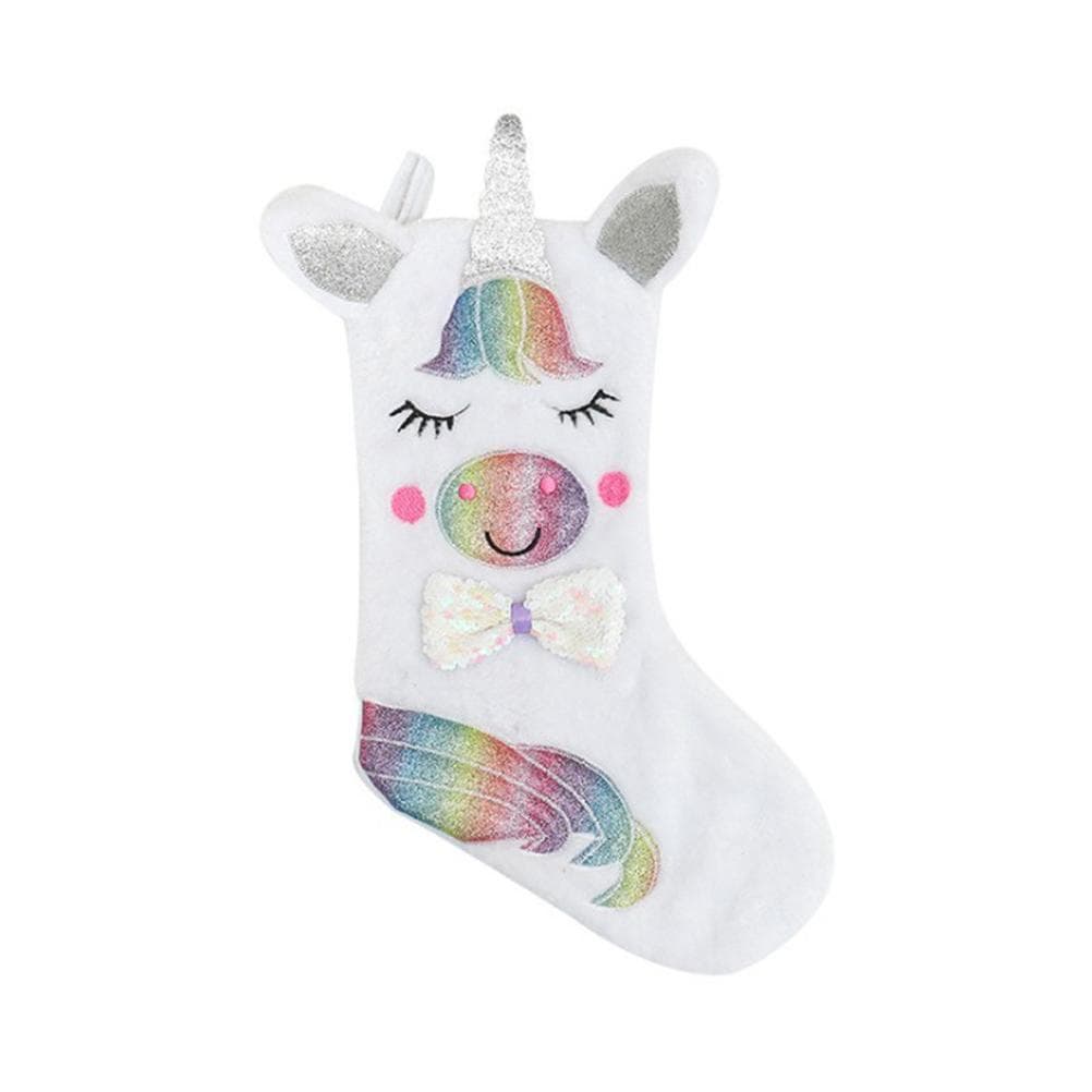 Christmas Stocking with LED Light Sparkly Sequins Stockings Candy Gift Bag for Christmas Decoration