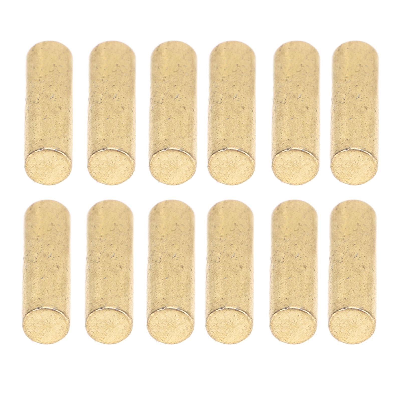 12PCS Pickup Magnet Slug Rod Replacement Electric Guitar Pickup Metal Magnetic Columns Gold gold