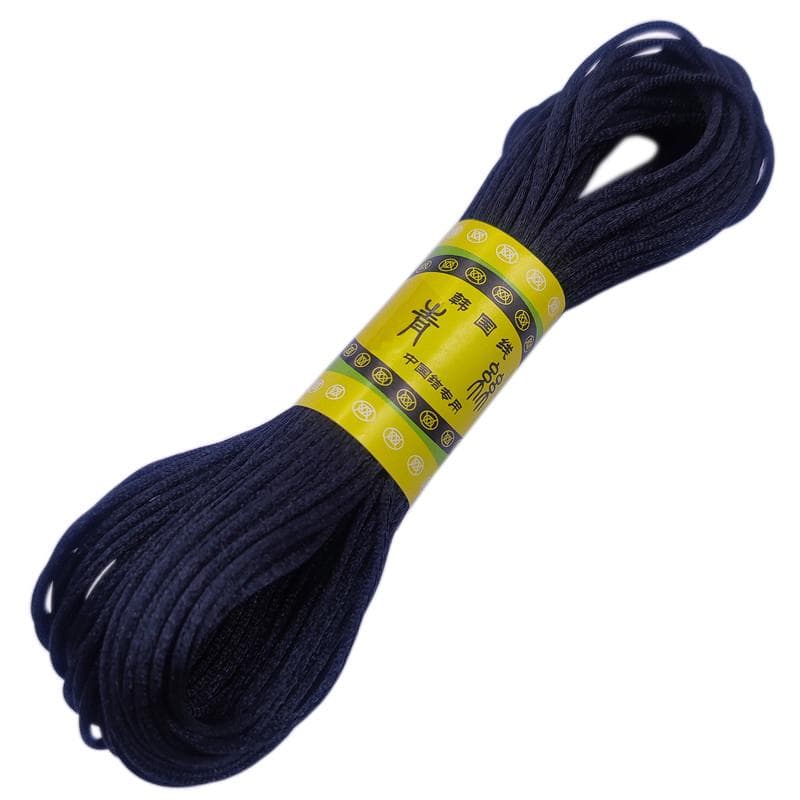 20m 2mm Nylon Cord Jewelry Making Necklace Rope Line Colorful Beaded Bracelet Thread DIY Accessories black