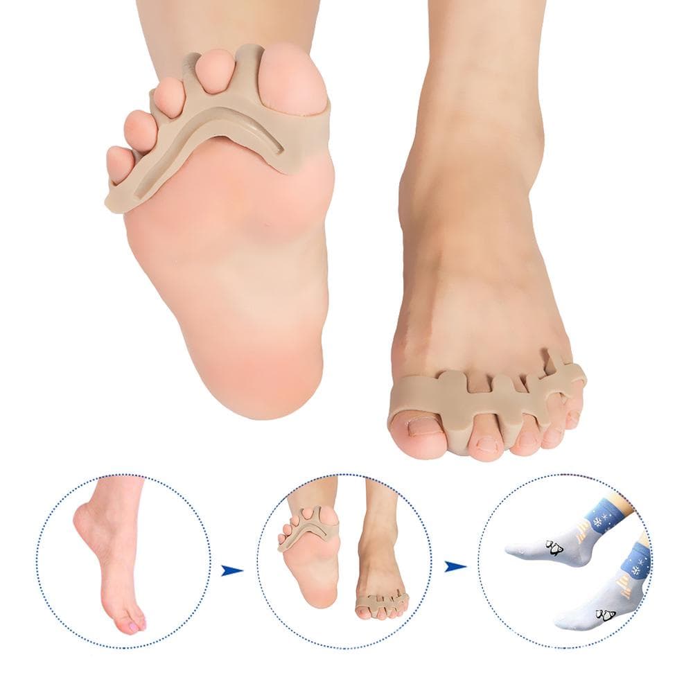 Silicone Toe Separator Corrector Toe Protector Straightener Spacer Spreader 2#
