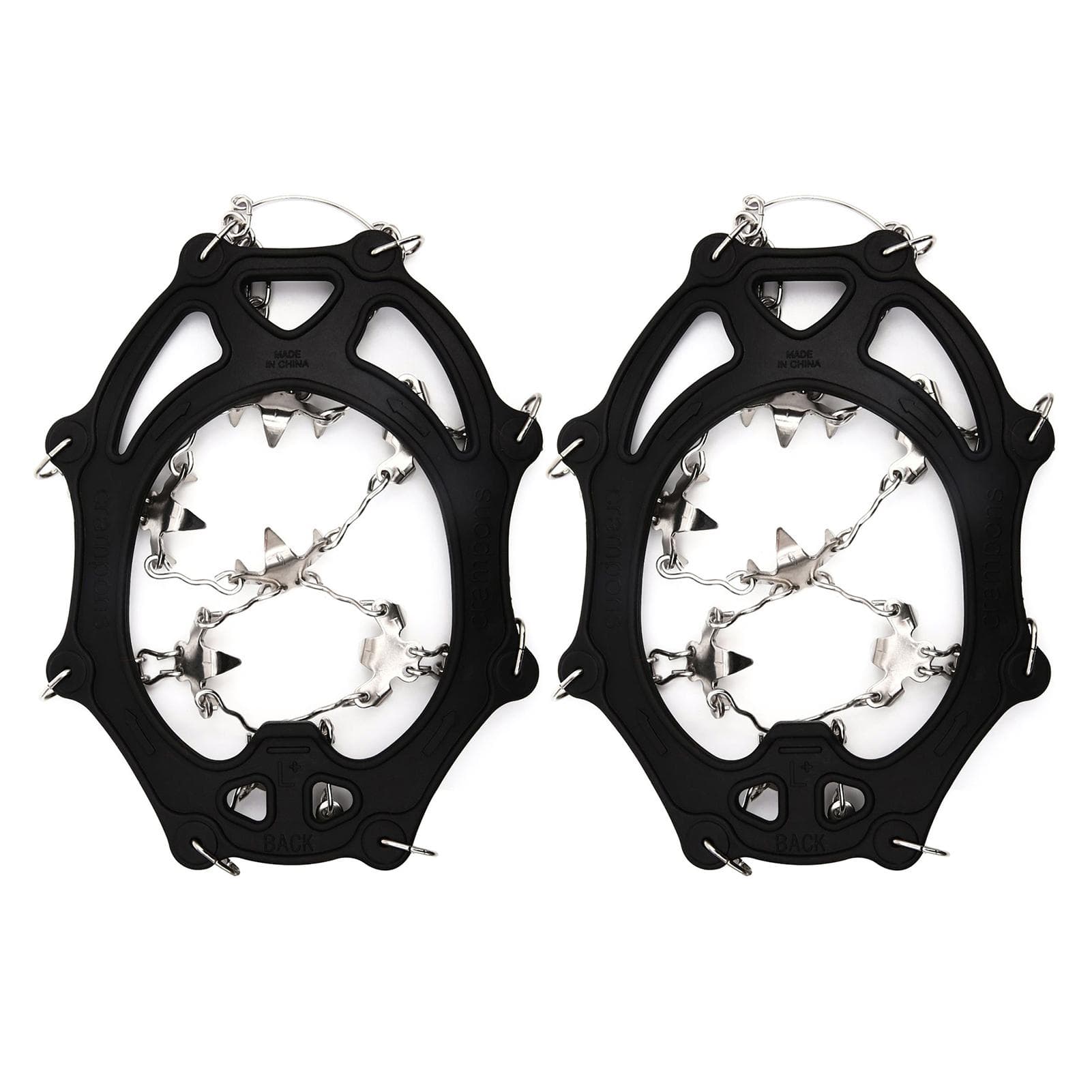 Ice Claw 201 26-Tooth Outdoor Ice and Snow Climbing Anti-slip Shoe Grips by Stainless Steel Ice L