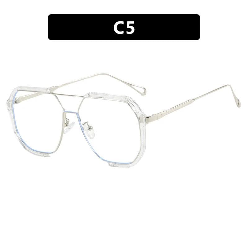 Fashion Gradient Sunglasses Big Frame Pilot Design Anti Reflective UV400 Eyewear for Women and Men 1PC