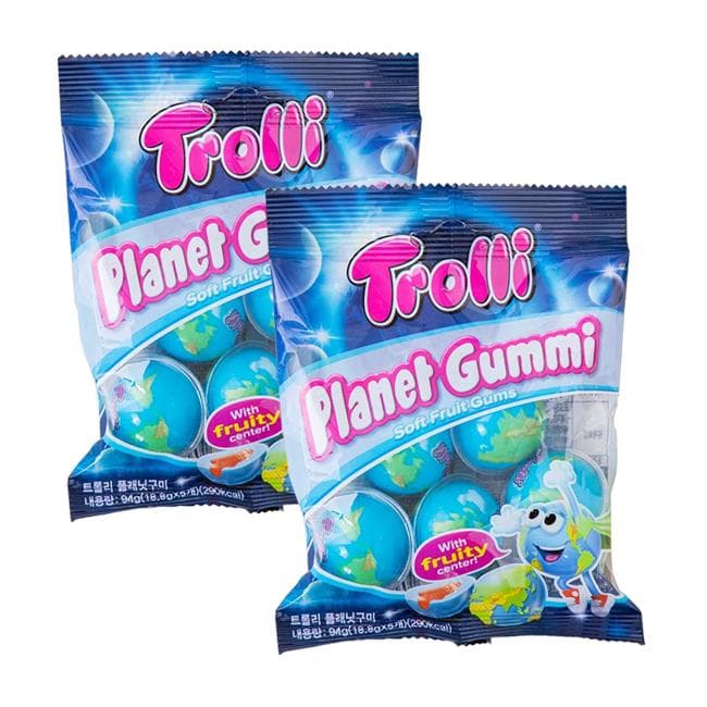 [YouTube Popular Jelly / Korean Popular Jelly] Trolli Planet Gummi 18.8g * 5PCS (5 OPTIONS) 5ea*2