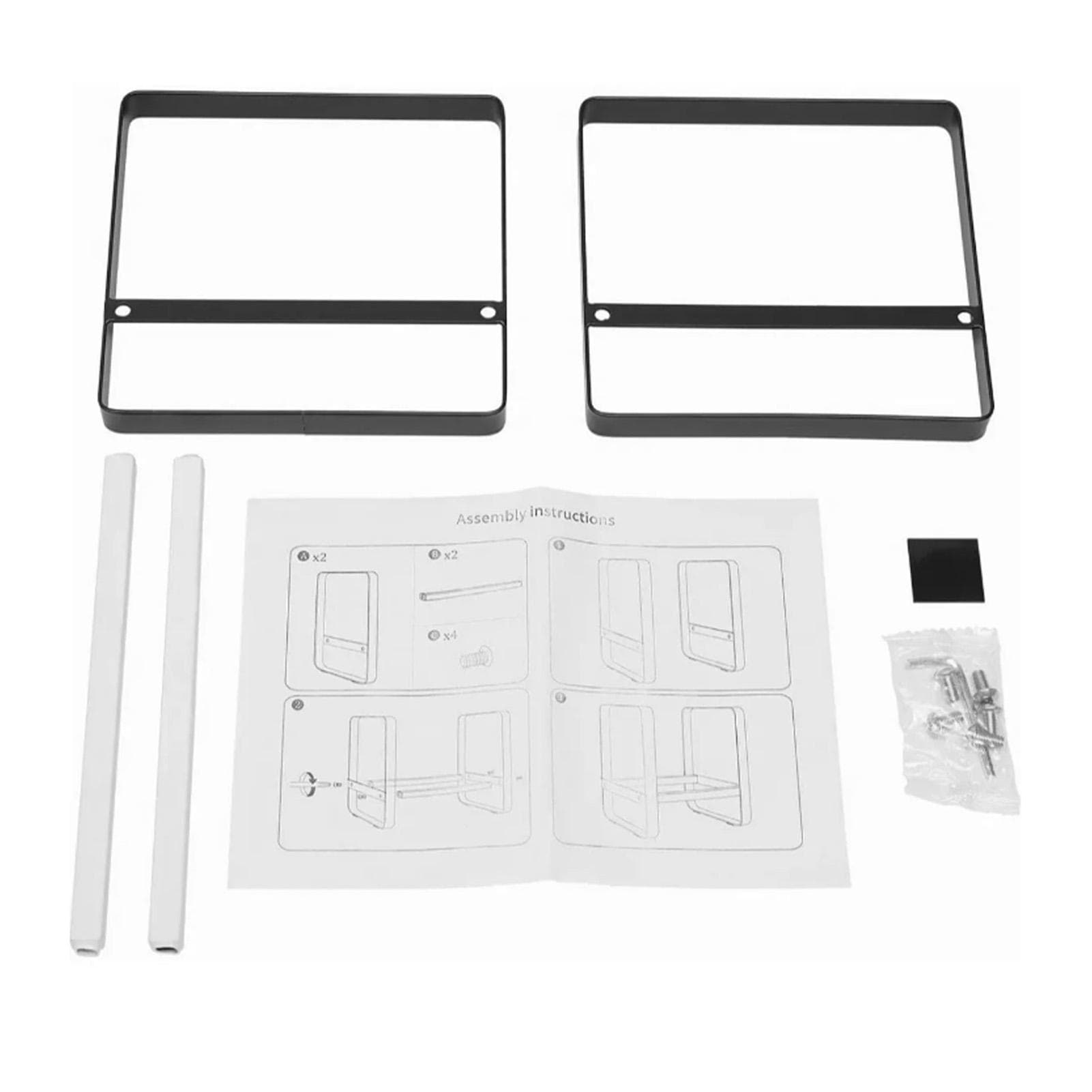 Plate Holders Organizer Carbon Steel Multifunction Dish Drying Dish Storage Rack with Silicone Pad