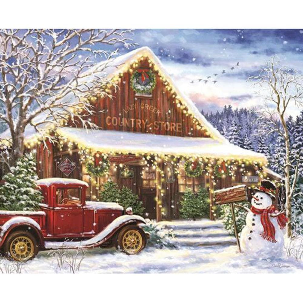 5D DIY Diamond Painting Round Diamond Beautiful Christmas Diamond Embroidery Cross Stitch 20X30CM
