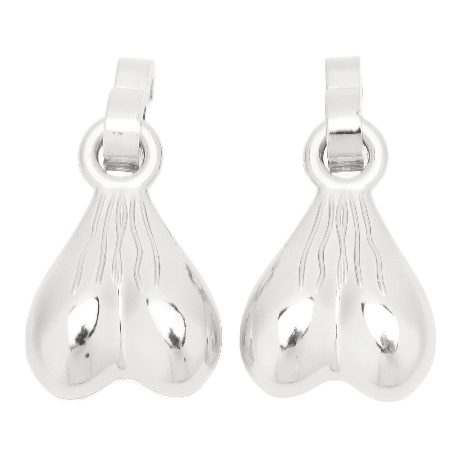 2PCS Nuts Shoe Decoration ABS Balls Shoe Clips Distinctive Funny Shoe Accessories for Christmas silver