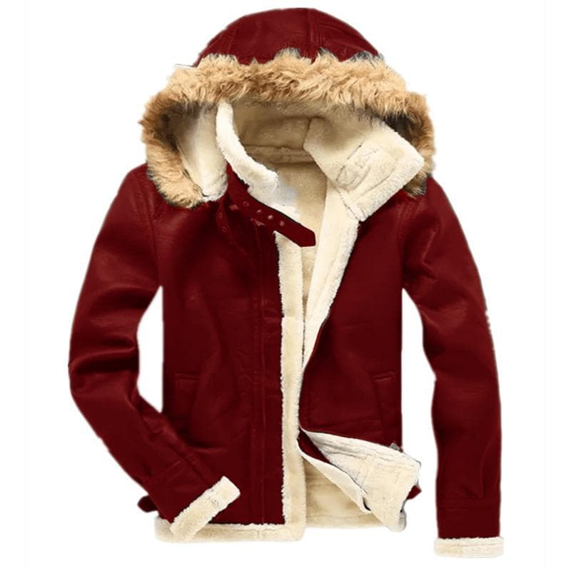 Fur Integrated Jacket, Warm Fur Coat, Imitation Fur Coat for Men 5XL