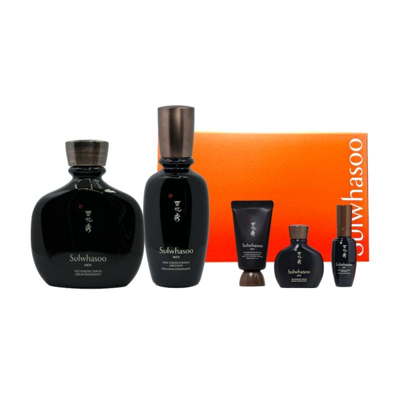 [Sulwhasoo] Skin For Men Skin Strengthening Emulsion & Recharging Serum Set