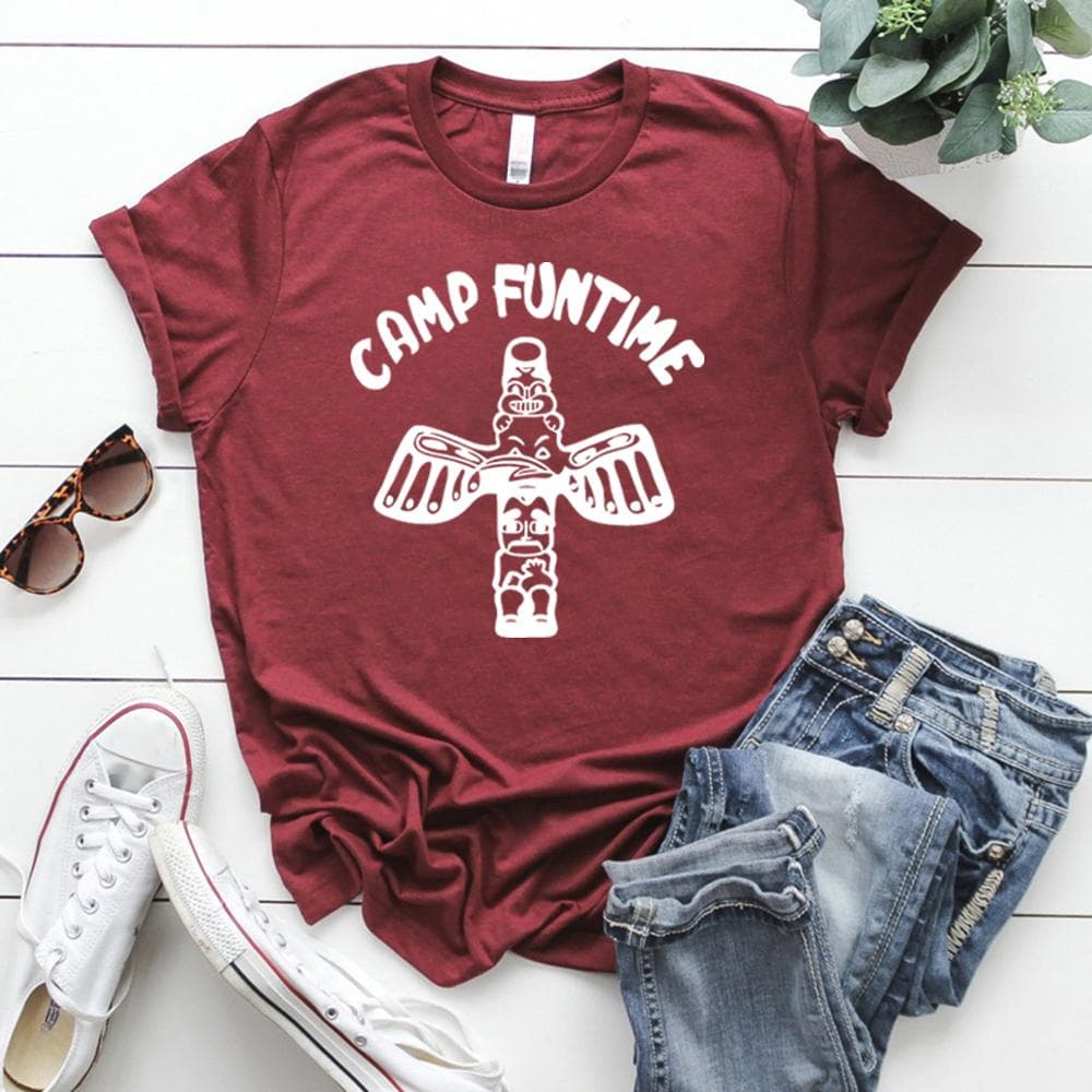 Camp Funtime T Shirt Debbie Harry Shirt Deborah T-Shirt 70s Classic Rock Tshirt Vintage Punk Disco T-Shirts Graphic Tee S burgundy