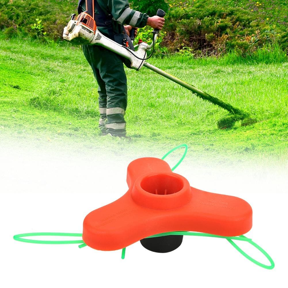 Nylon Grass Trimmer Head Replacement with 3 Lines Garden Tools Lawn Mower Parts