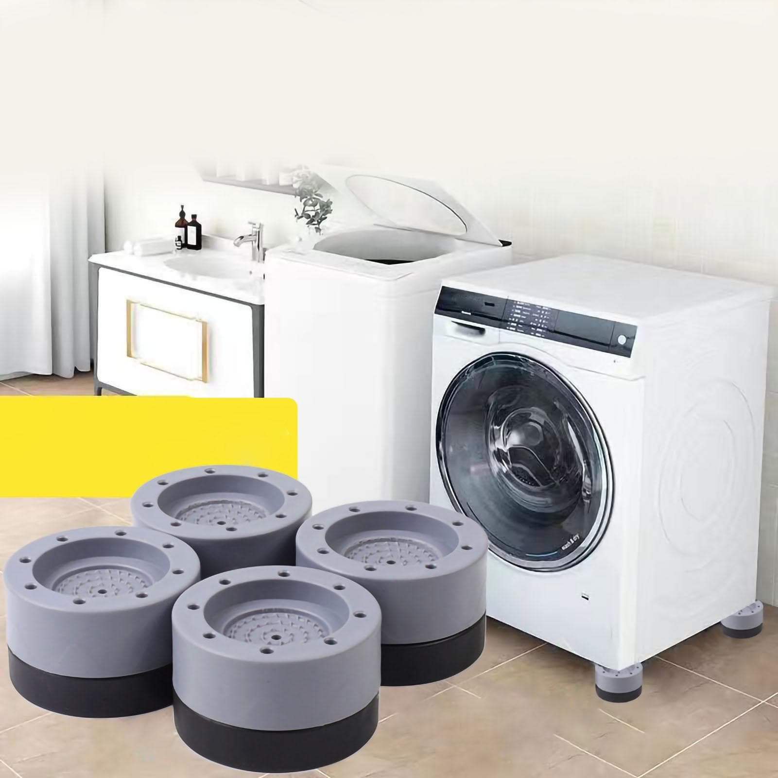 Wash Machine Feet Mat Shock Absorption Resin Fiber PVC Washing Machine Riser for Home Increase Increase 3.5cm/1.4in