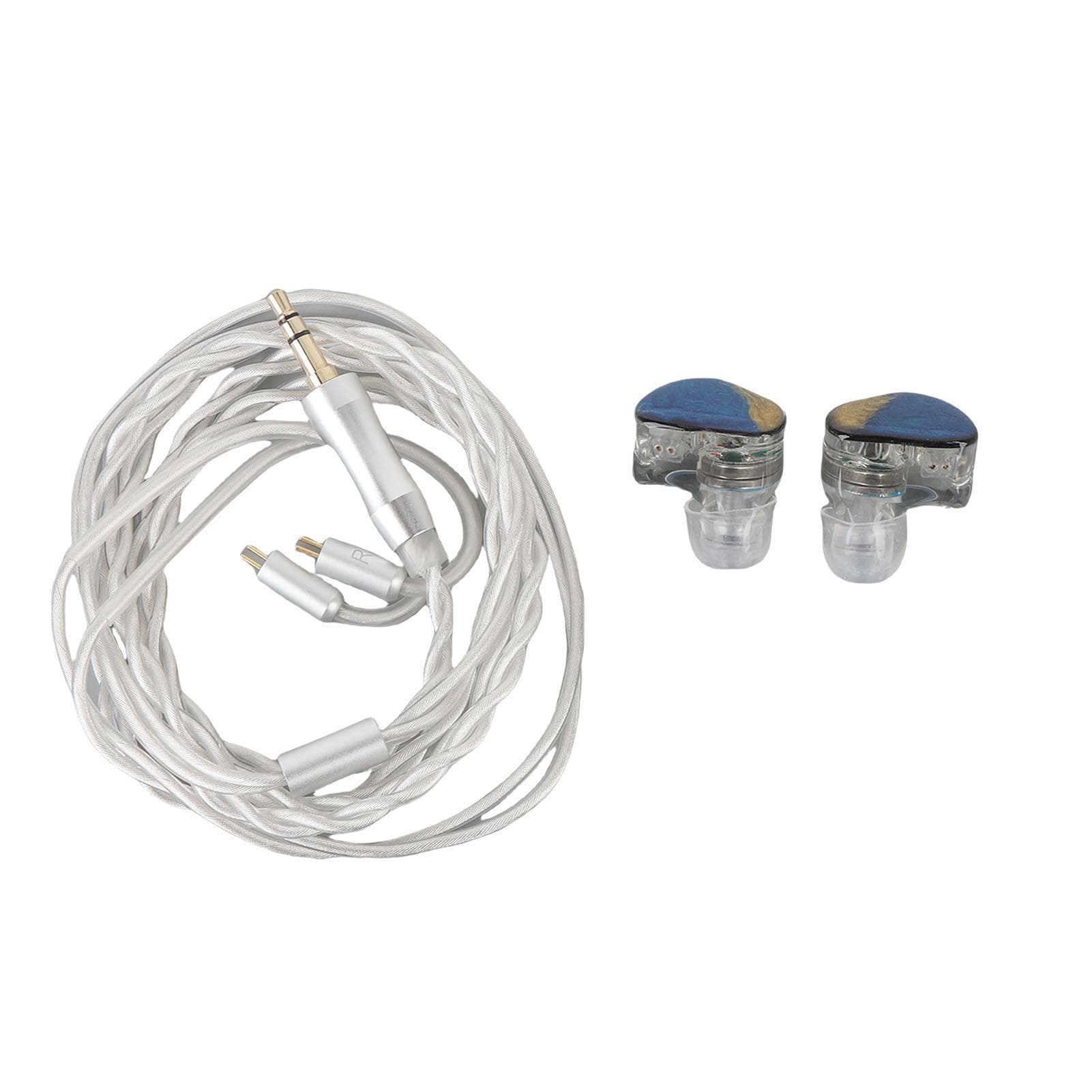 IEM Earphones HiFi Wired Earbuds Noise Canceling Headset with Detachable Cable for Musicians multicolour