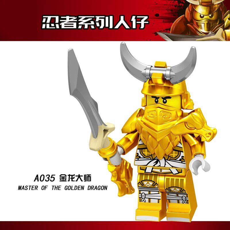 Ninja Figures Jay Kai Lloyd Nya Zane Cole Samurai X Master Wu Building Blocks Set Ninja Movie Action A035