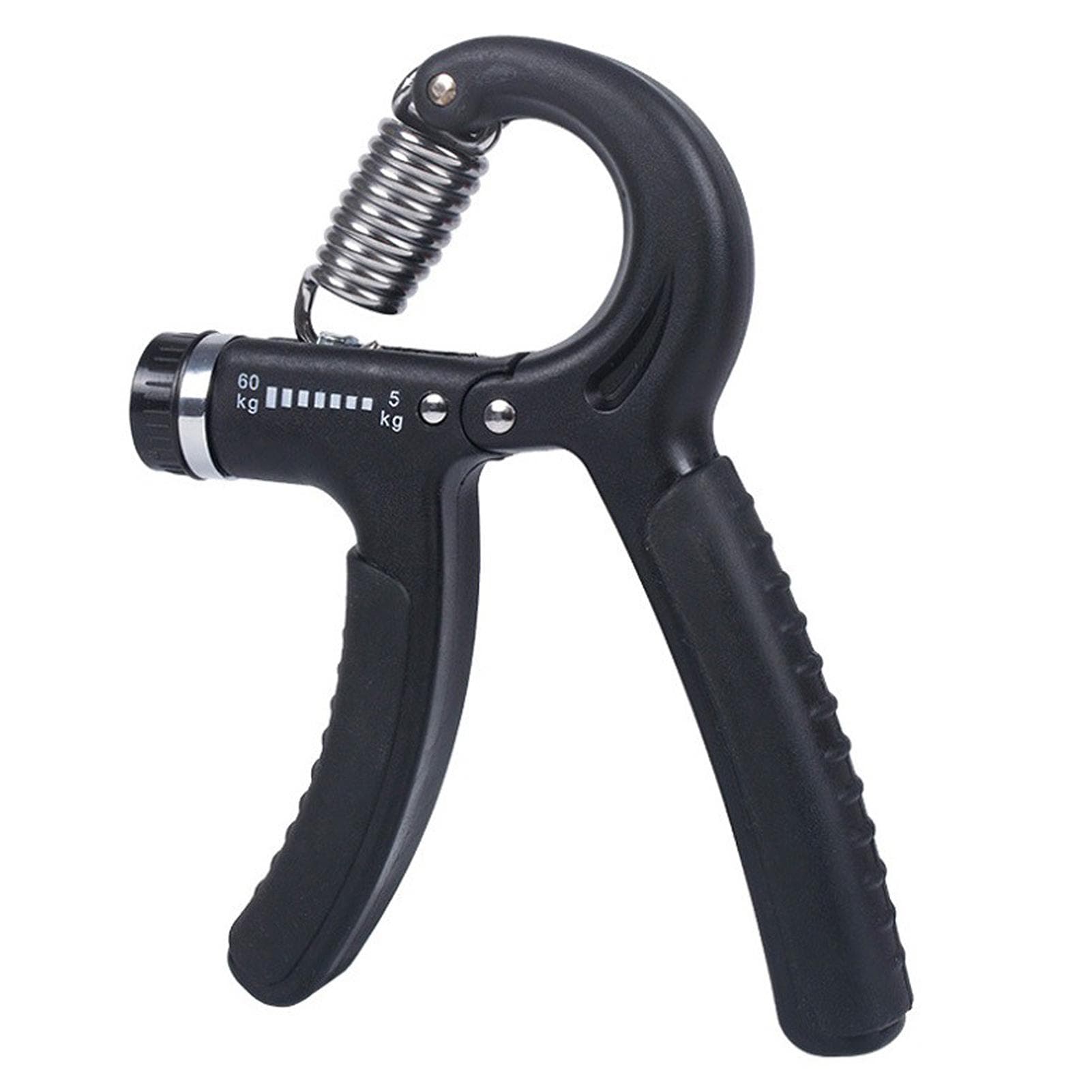 Hand Grip Strengthener 5-60kg Adjustable Resistance Fitness Hand Exerciser for Muscle Building black