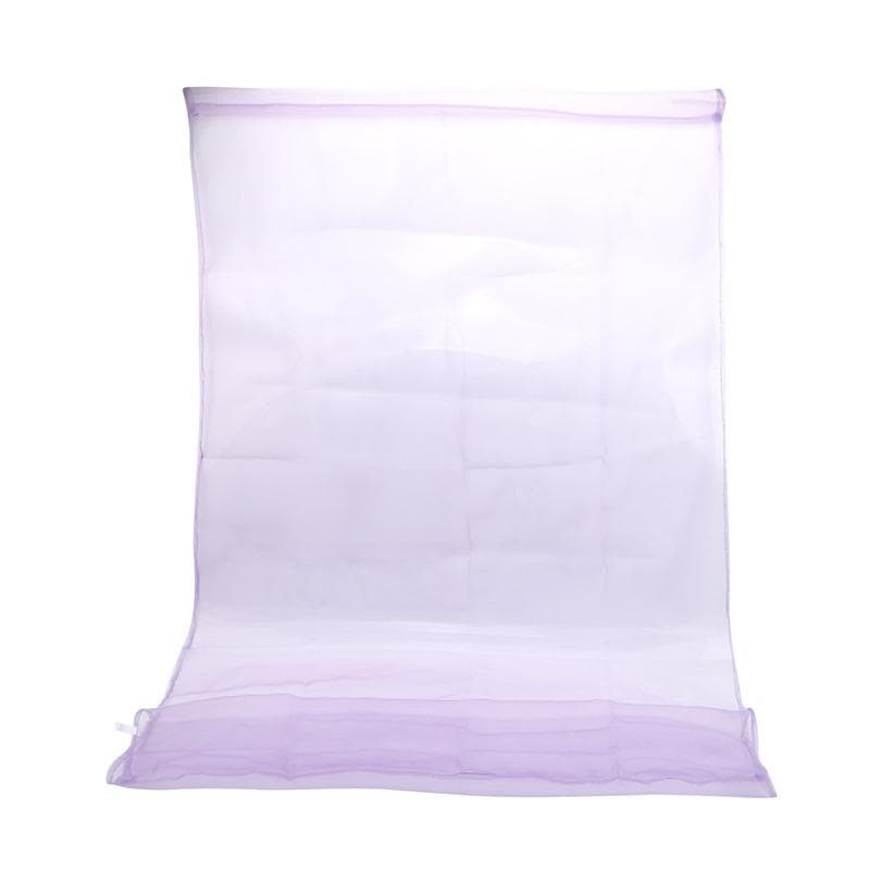 Decorative Colorful Floral Tulle Door Window Curtain Sheer Valances Tulle Home Supplies One Size purple