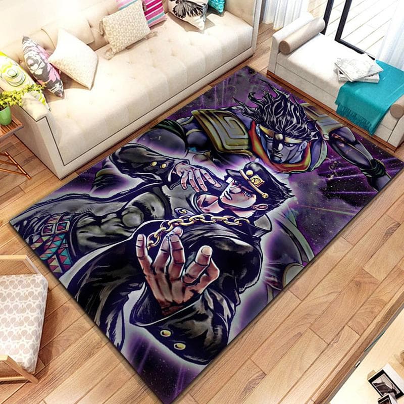 15 Sizes JoJo-Bizarre-Adventure Pattern Rug Carpet for Living Room Bathroom Mat Creative Doormat Carpet for Bedroom Home Decor 80cmx140cm
