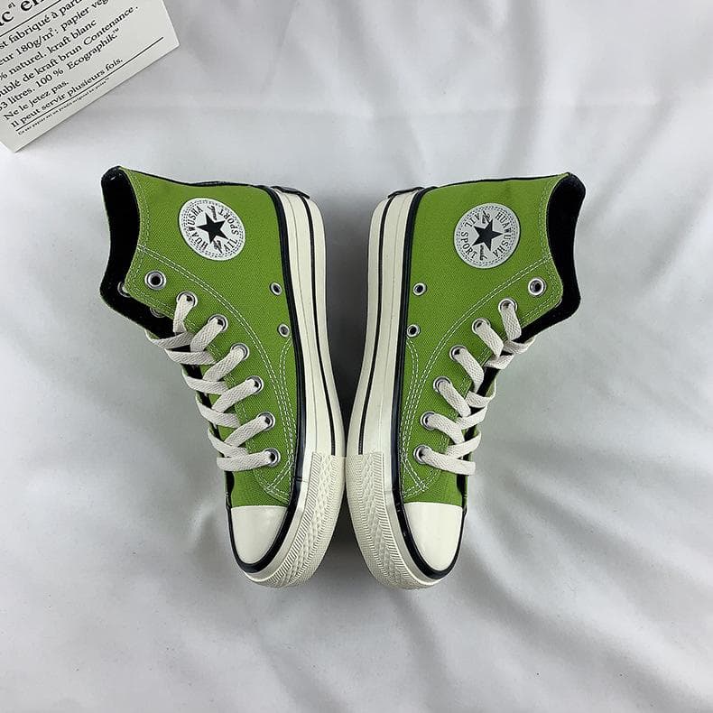 High-top Canvas Shoes Women's Spring and Autumn New Student Retro All-match Sneakers 37