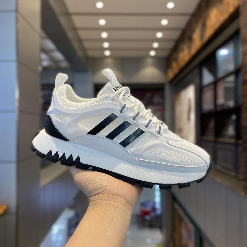 Casual Sneaker for Men Outdoor Comfortable Men's Sports Sneakers Breathable Fashion Slip-on Mans Shoes Spring Summer 44 black