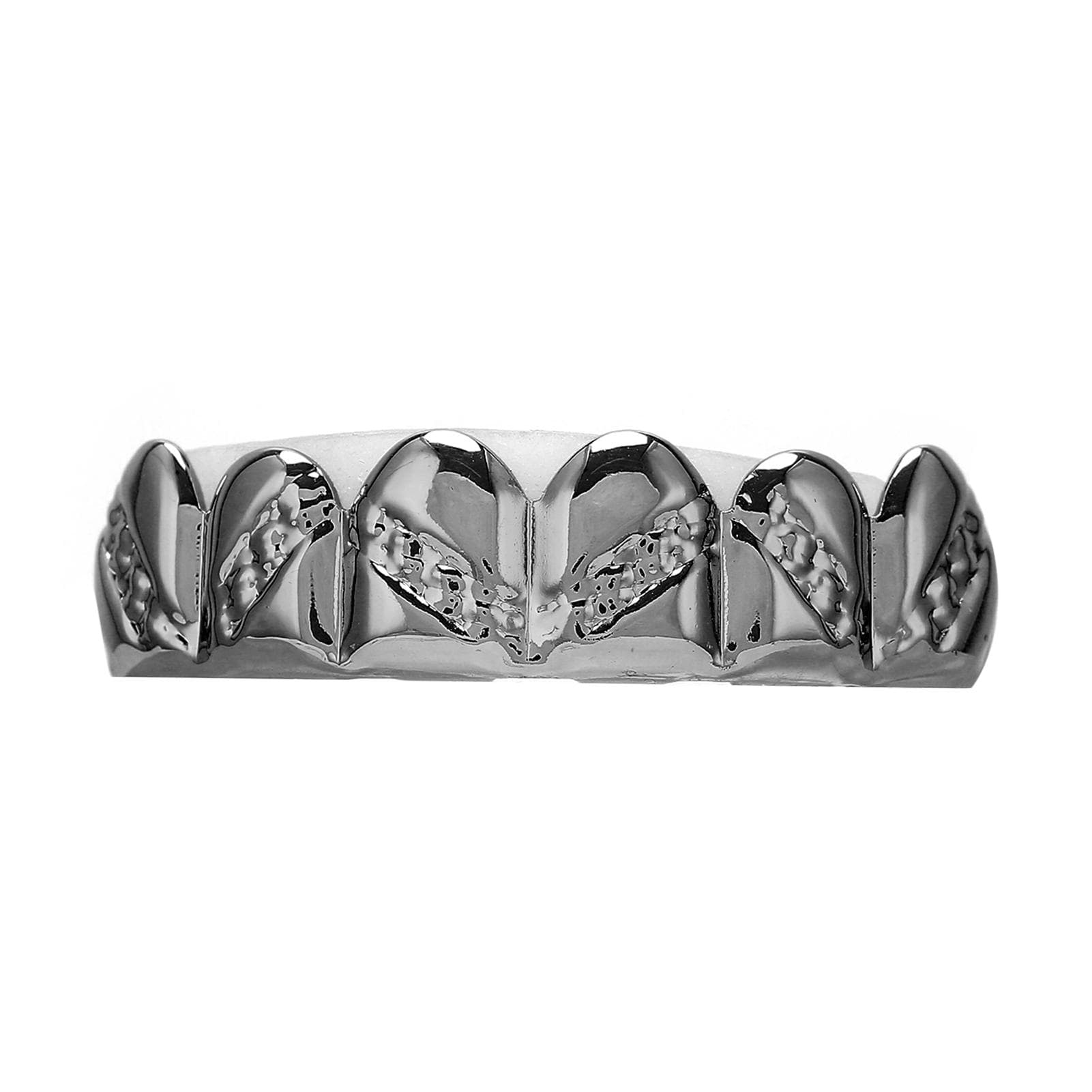 Plated Teeth Brace Metal Fashionable Teeth Decoration Jewelry for Halloween PartyBlack black
