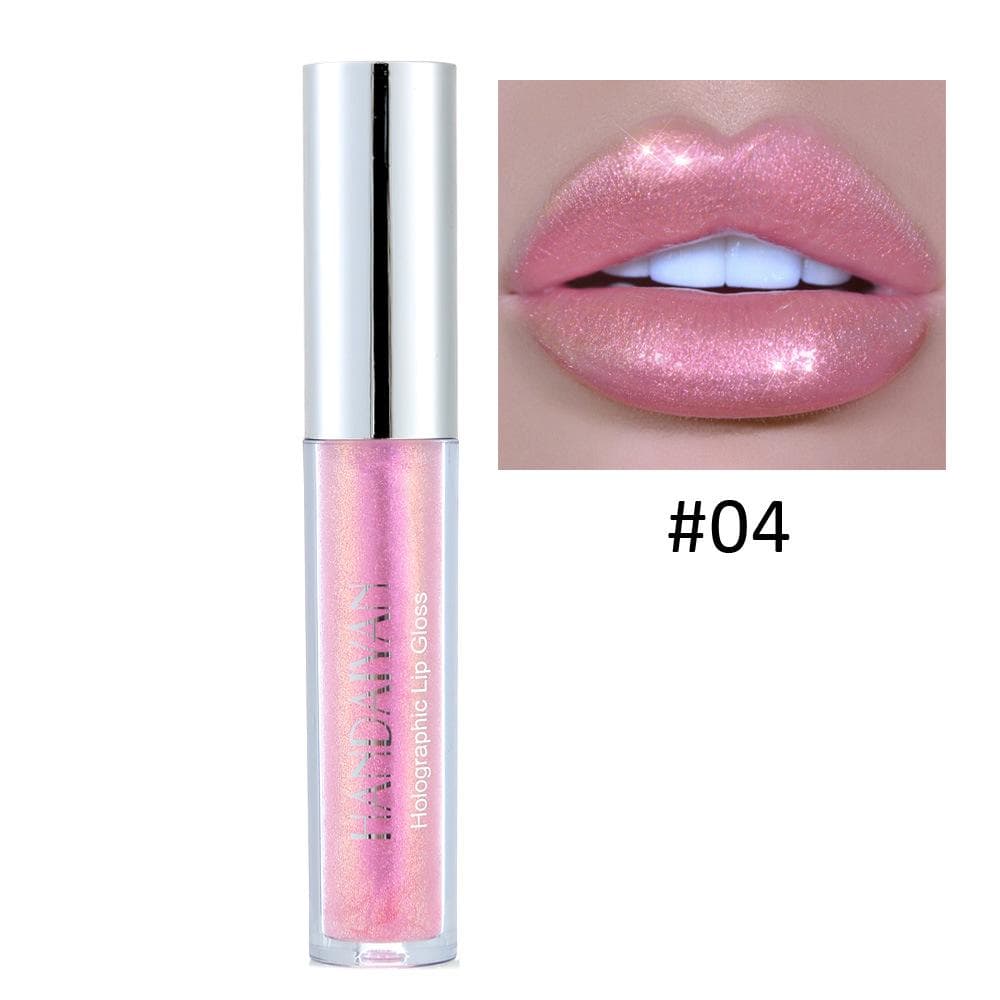 Handaiyan 6 Colors Lip Gloss Longlasting Glitter Red Nude Lipstick Liquid Waterproof Moisturize Luminous Lipgloss Makeup 04