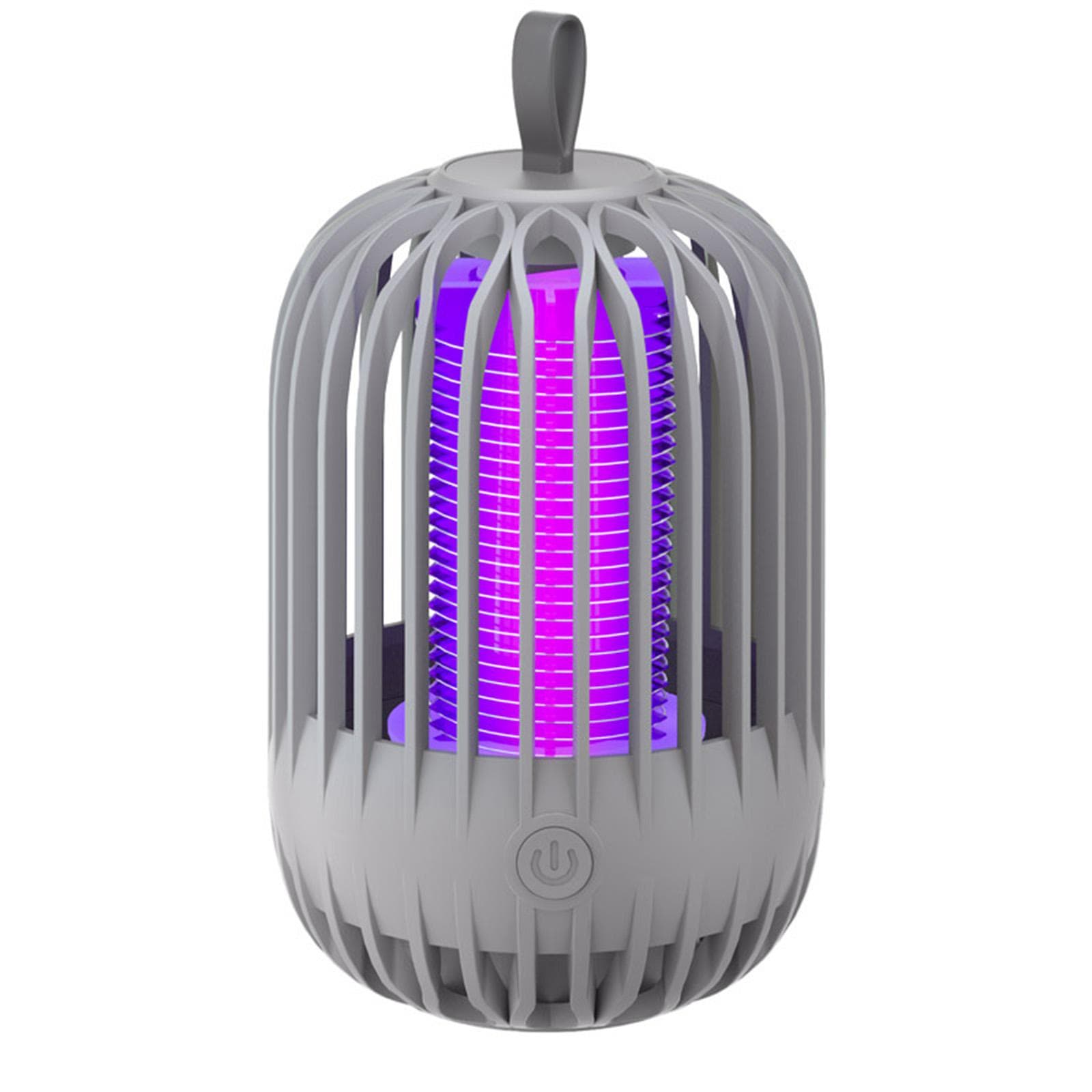 Household Mosquito Killer Lamp Electric Mosquito Zapper Night Light Portable Mosquito Trap Lamp Battery Powered grey