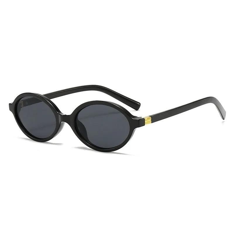 4PCS Korean Sweet Cool Spicy Girl Sunglasses for Women Men Retro Oval Fashion Eyewear Trendy Accessories