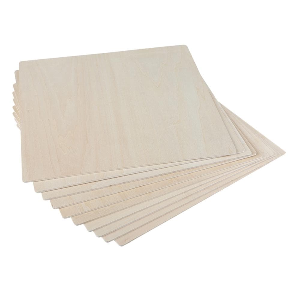 Creality Laser 10pcs Module Basswood Plywood Sheets 8x8x18 Wood Pieces Materials Suitable for warm white
