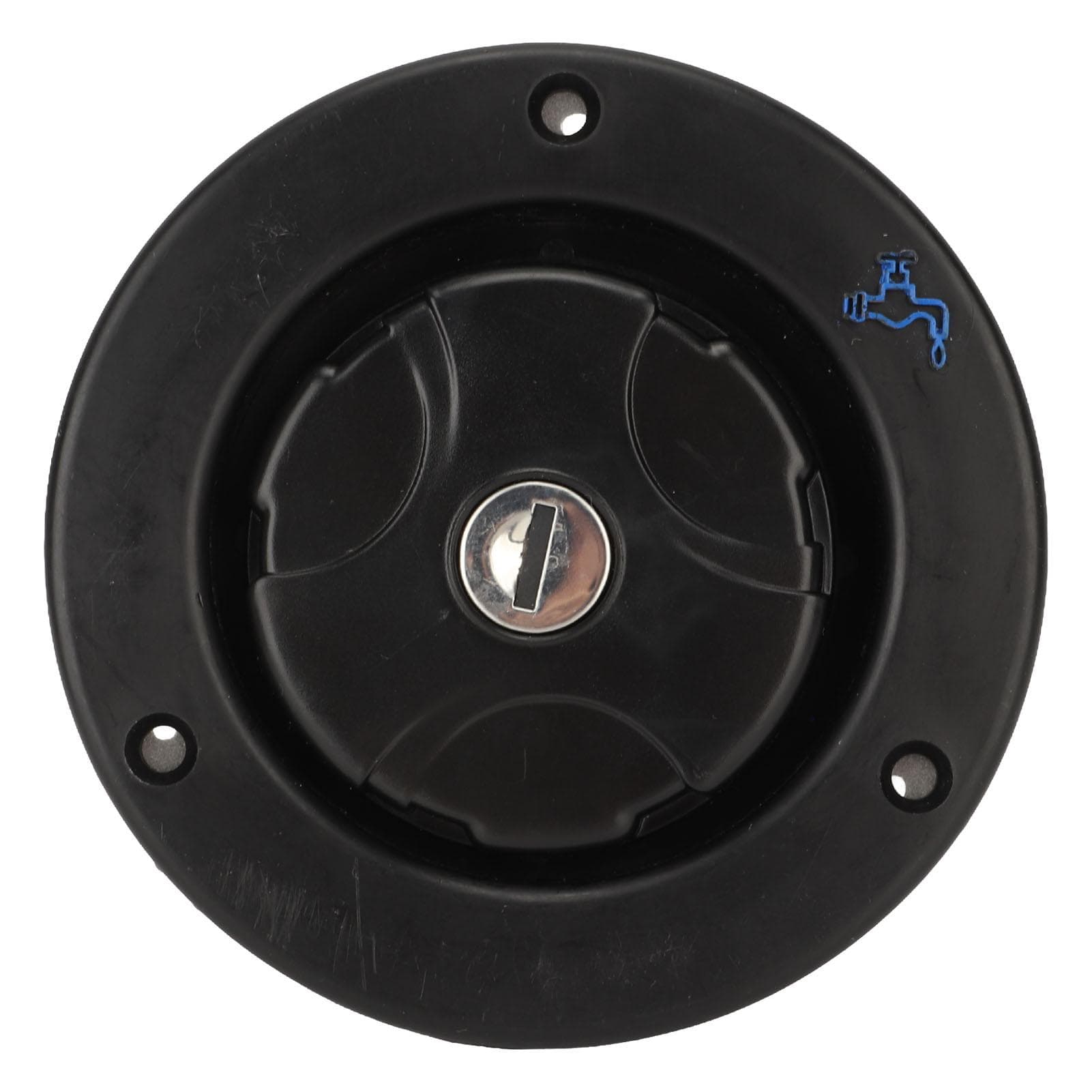 Round Water Inlet with Lock Camper Water Inlet Hatch Gravity Fill Hatch Inlet for Camping Trailer