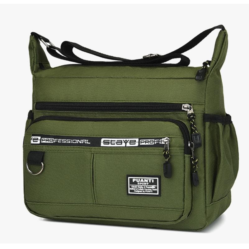 Men's Shoulder Bag Oxford Cloth Casual Travel Crossbody Bag Large Capacity Middle-aged Small Square Bag Tool Bag