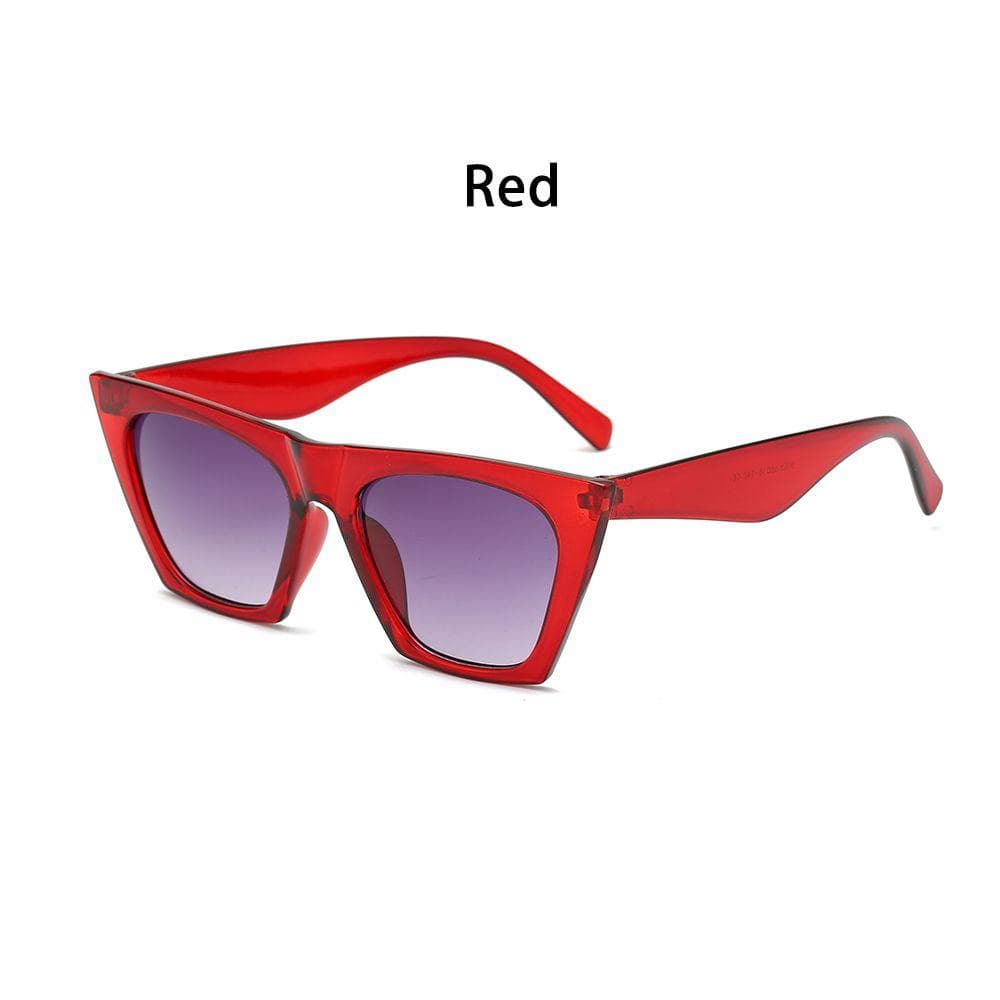 Fashion Square Frame Vintage Sunglasses for Women Streetwear Shades UV Protection Goggles