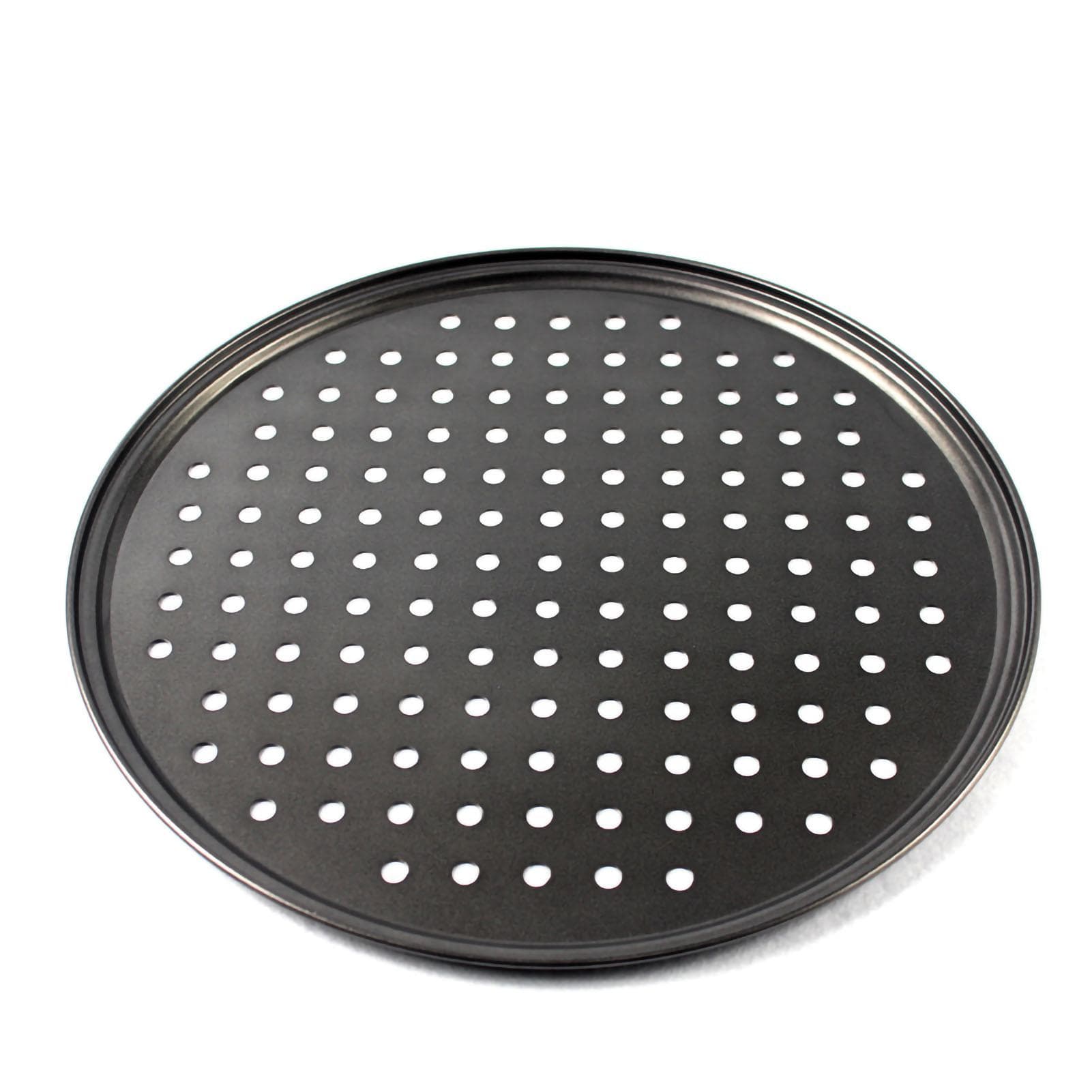 Perforated Pizza Pan Non Stick Baking Easy Unmolding Firm Bottom Vented Pizza Pan 26CM 26CM
