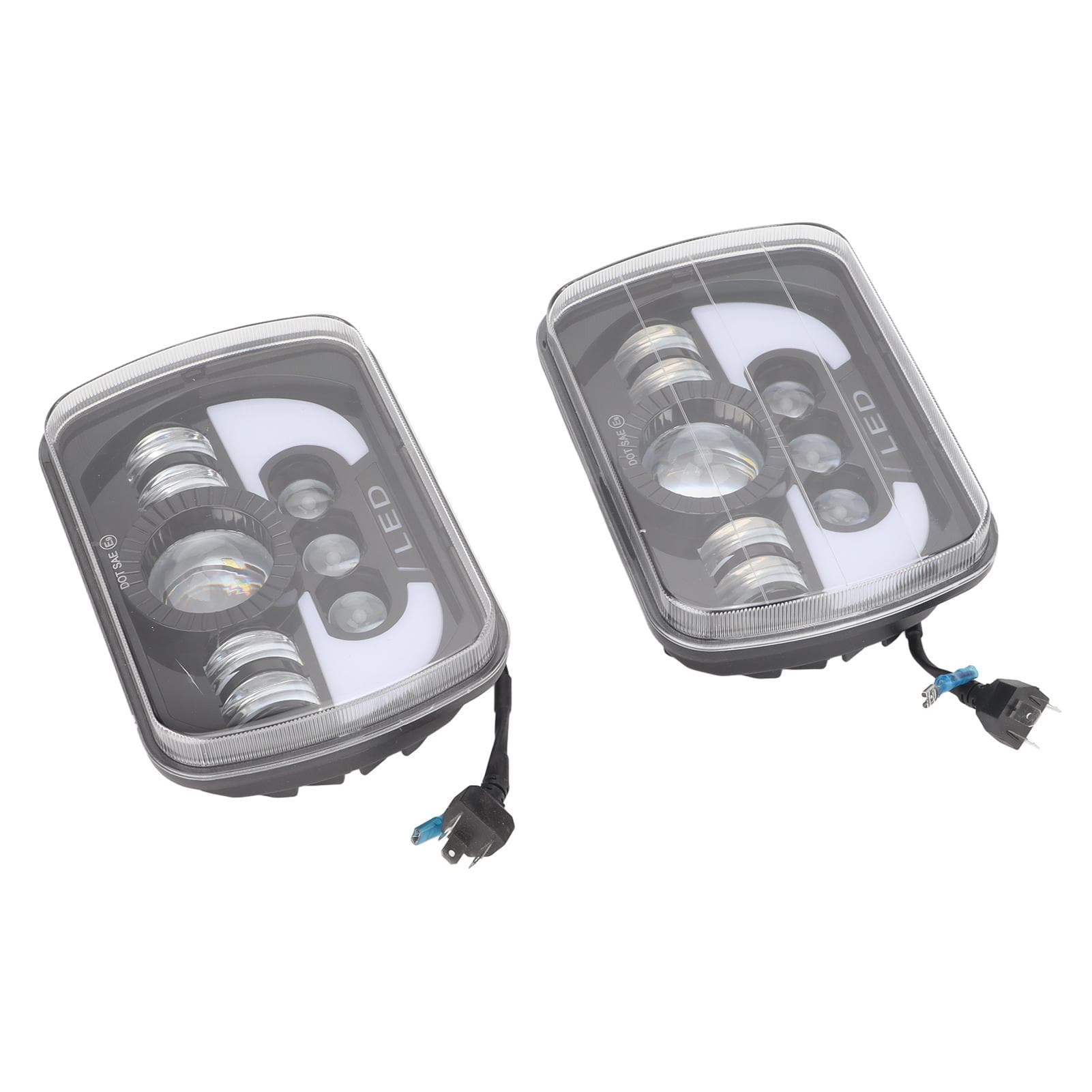 7 Inch LED Work Light 30W IP67 Waterproof 8 Beads Spotlights 6000K Driving Lamp for Off Road