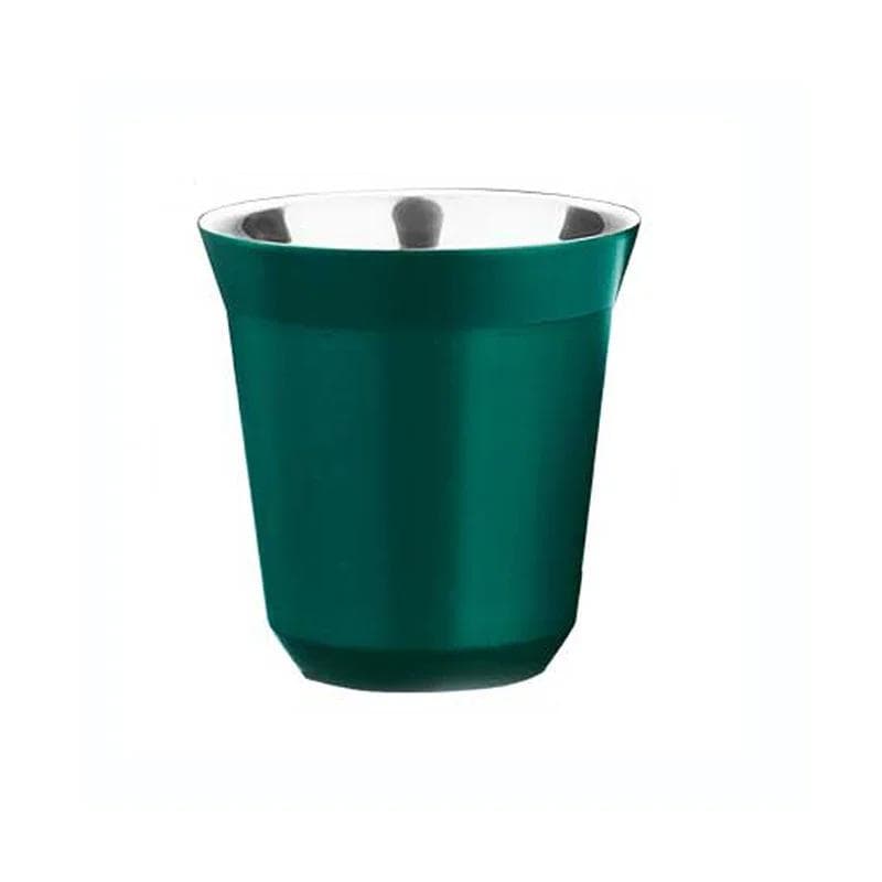 Outdoor Camping Espresso Mug Thickened 304 Stainless Steel Double Wall Coffee Cup Insulation Tea Cup Insulation Coffee Cup 80ml green