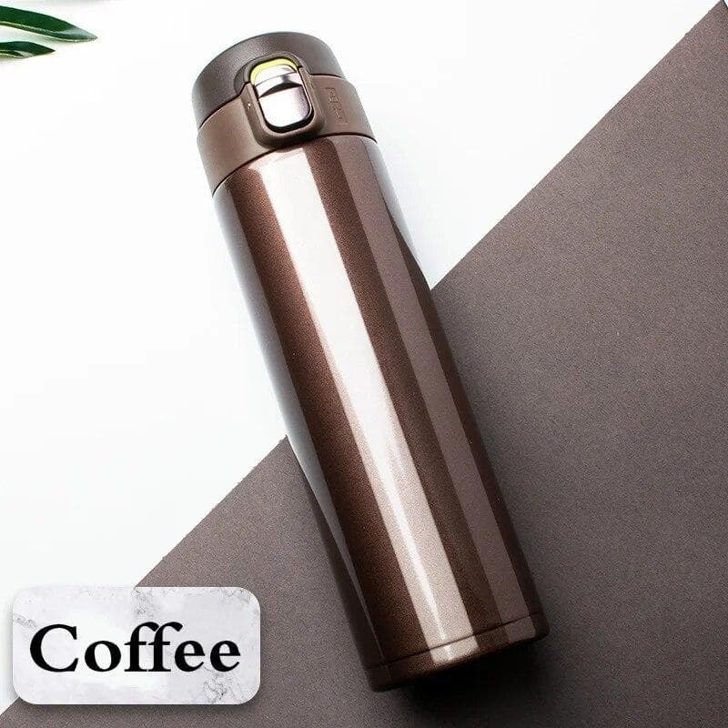 500ML Stainless Steel Bouncing Cover Vacuum Flask Thermos Cup Coffee Tea Milk Thermo Bottle 500ml coffee