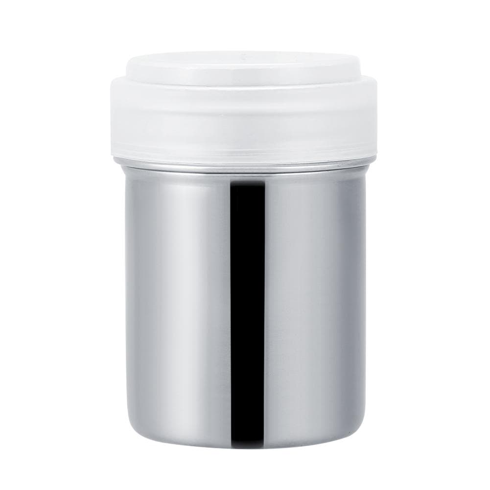 Stainless Steel Powder Shaker Pot Cocoa Sugar Coffee Pepper Spice (Concave S)