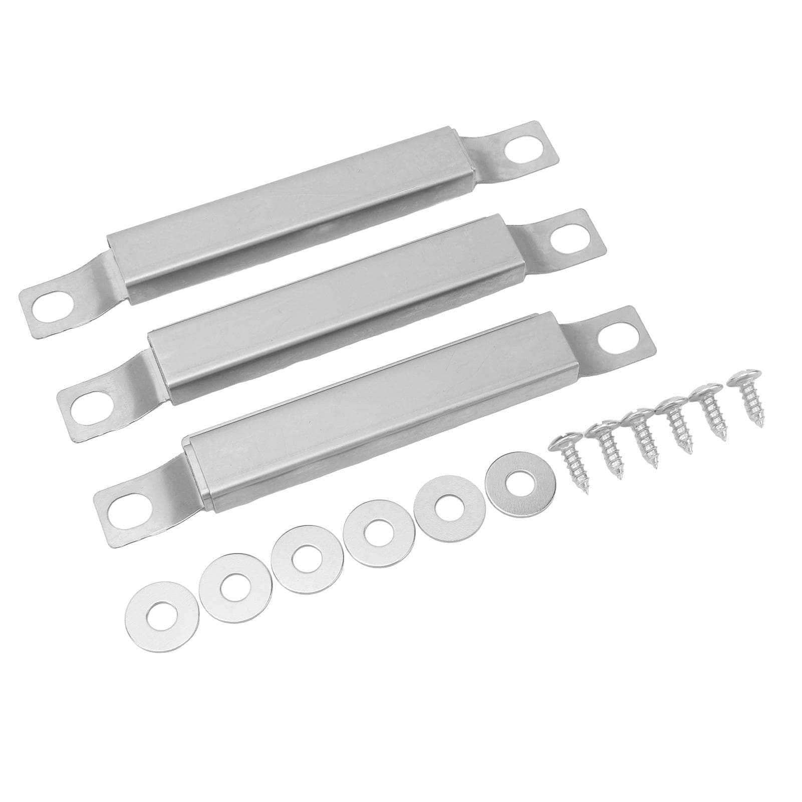 3PCS Crossover Tubes Replacement Stainless Steel Universal Adjustable Grill Crossover Tube with
