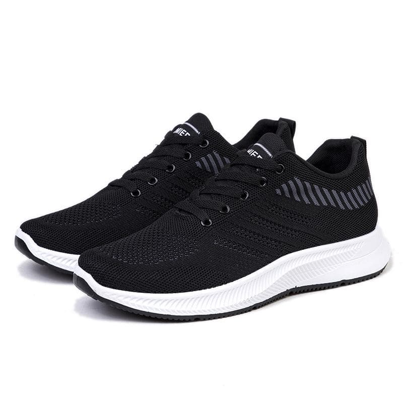 Spring and Summer New Fly Woven Men's Shoes Comfortable Breathable Mesh Casual Shoes Soft Sole Running Men's Sports Shoes 44